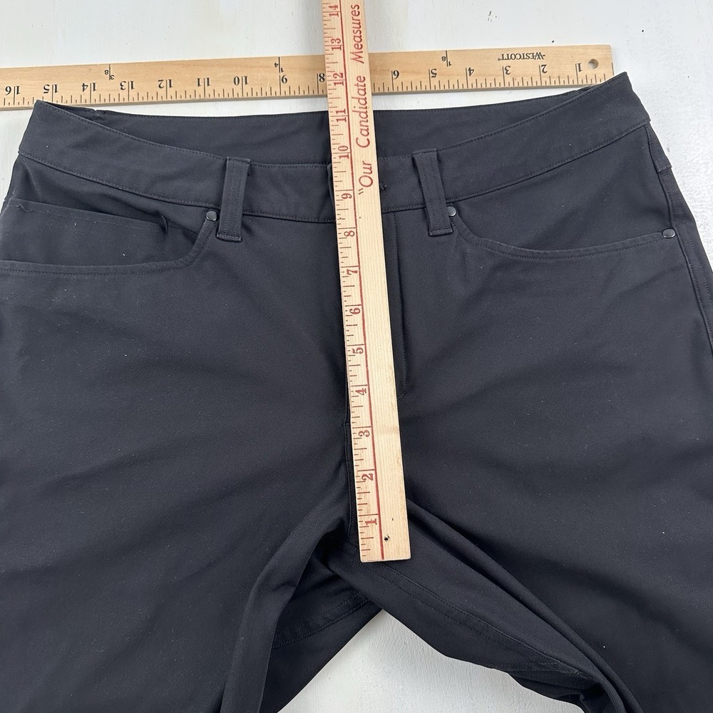 Lululemon ABC Slim‎ Warpstreme Pants Men 30x28 Black Stretch Performance LM5AD8S - Picture 6 of 9